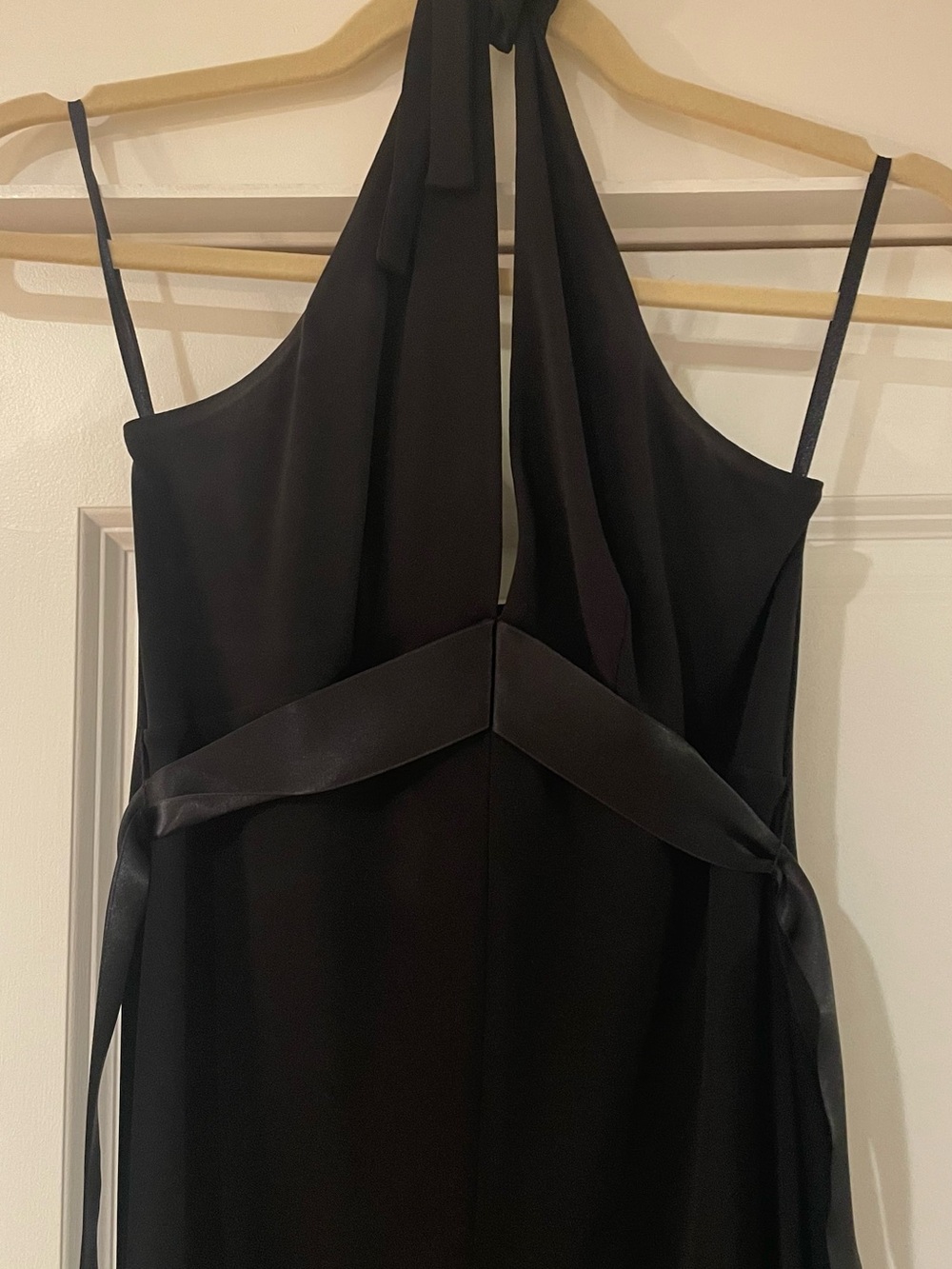 BCBGMaxAzria Black Halter Evening Dress